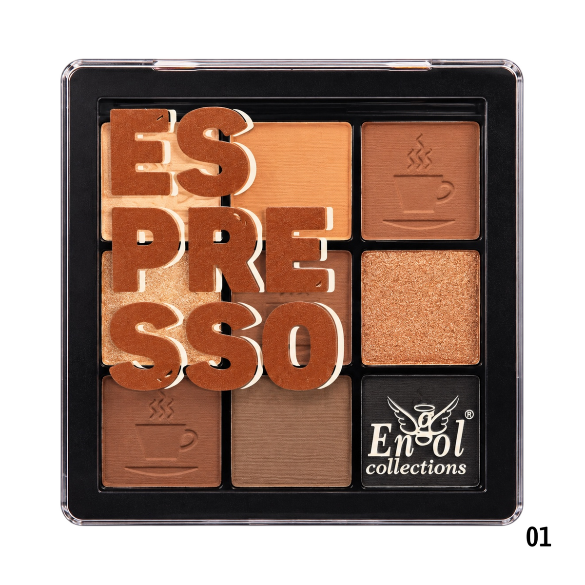 PALETA SOMBRAS ILUMINADORES RUBORES POLVO BANANA ESPRESSO ENGOL