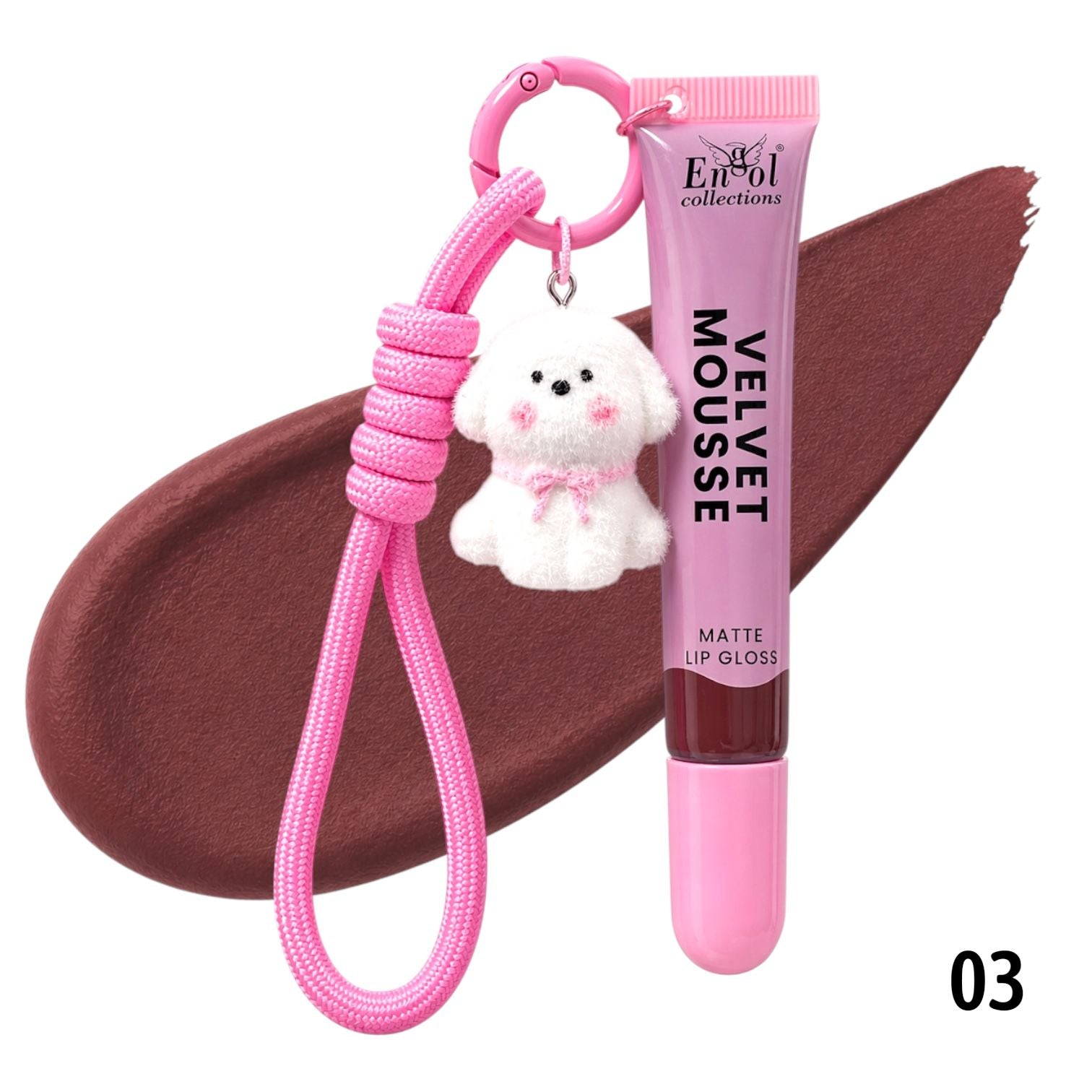 LABIAL LIQUIDO MATTE VELVET MOUSSE CON LLAVERO ENGOL