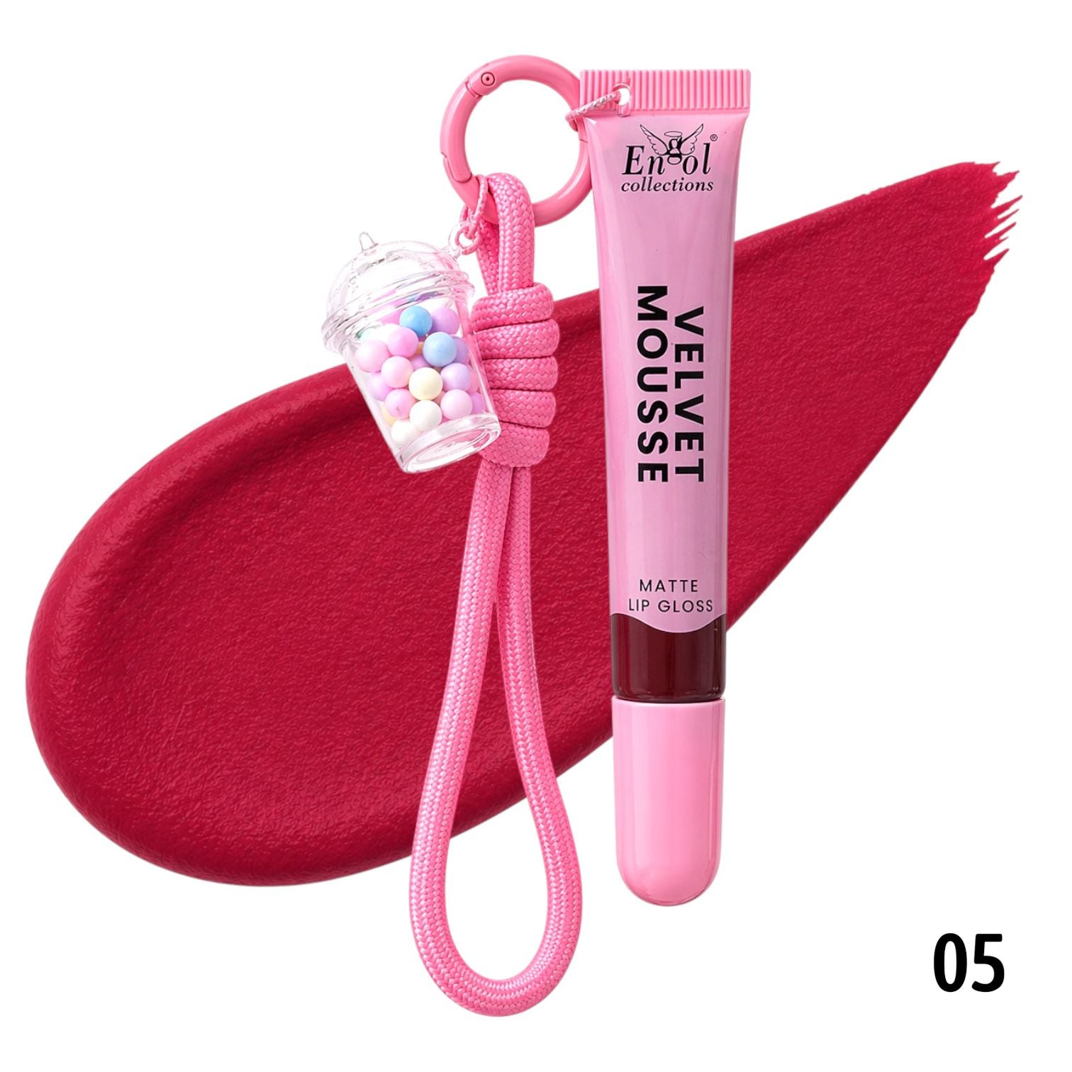 LABIAL LIQUIDO MATTE VELVET MOUSSE CON LLAVERO ENGOL