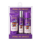 SET X3 CREMA Y SPLASH SWEET CAKE BLUEBERRY PINK IN SWEET