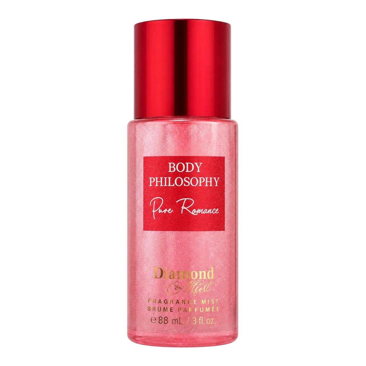 SET X2 CREMA Y SPLASH ESCARCHADO PURE ROMANCE BODY PHILOSOPHY