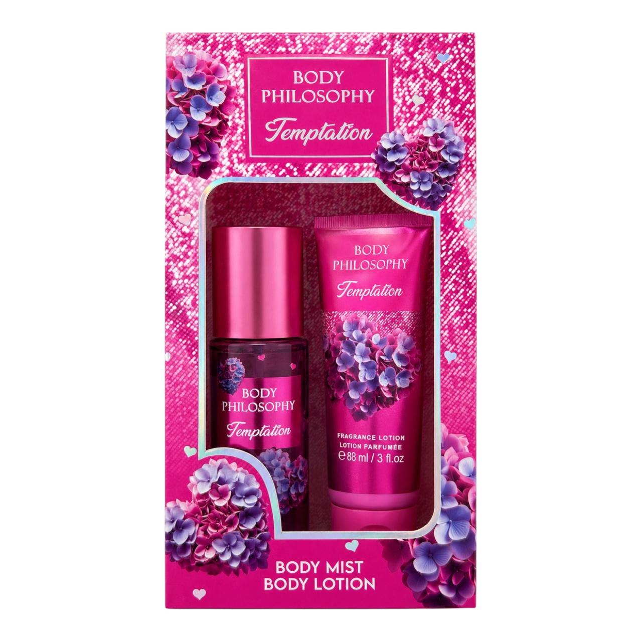 SET X2 SPLASH Y CREMA TEMPTATION BODY PHILOSOPHY