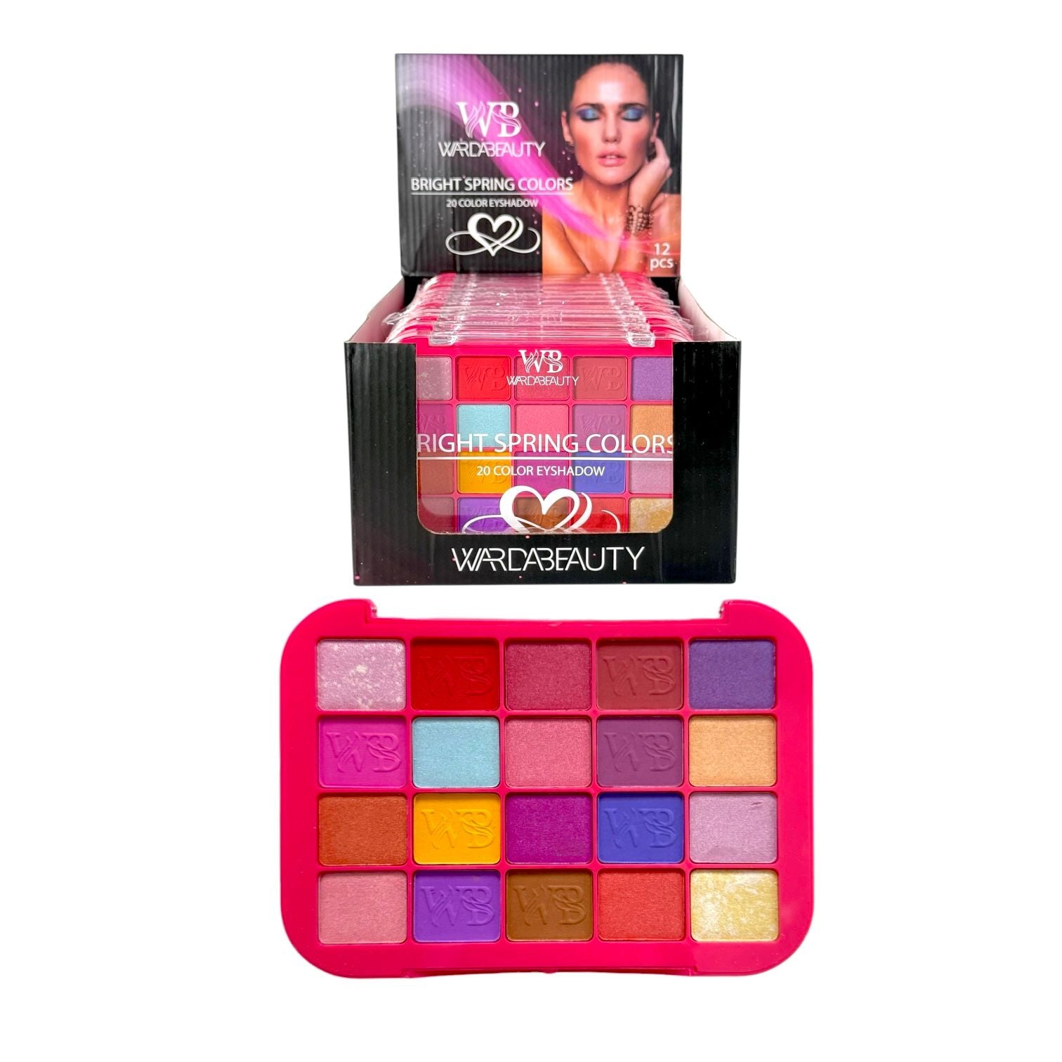PALETA DE SOMBRAS X20 TONOS BRIGHT SPRING COLORS WARDABEAUTY