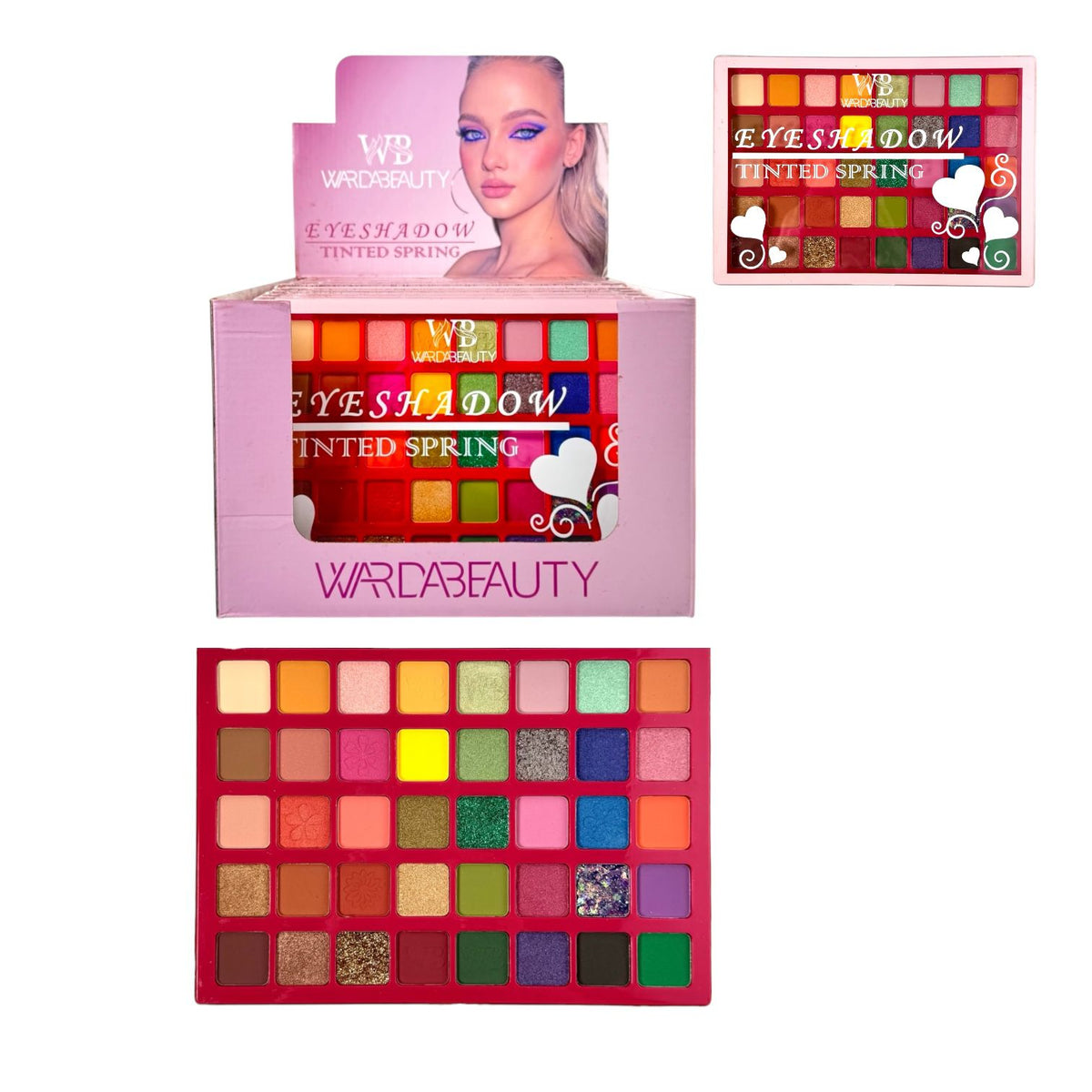 PALETA DE SOMBRAS X40 TONOS EYESHADOW TINTED SPRING WARDABEAUTY