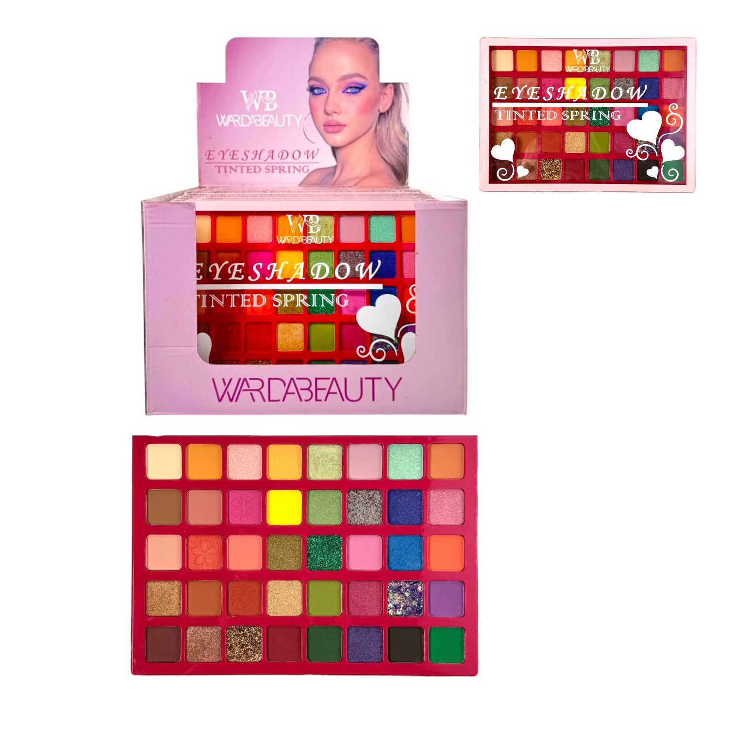 PALETA DE SOMBRAS X40 TONOS EYESHADOW TINTED SPRING WARDABEAUTY