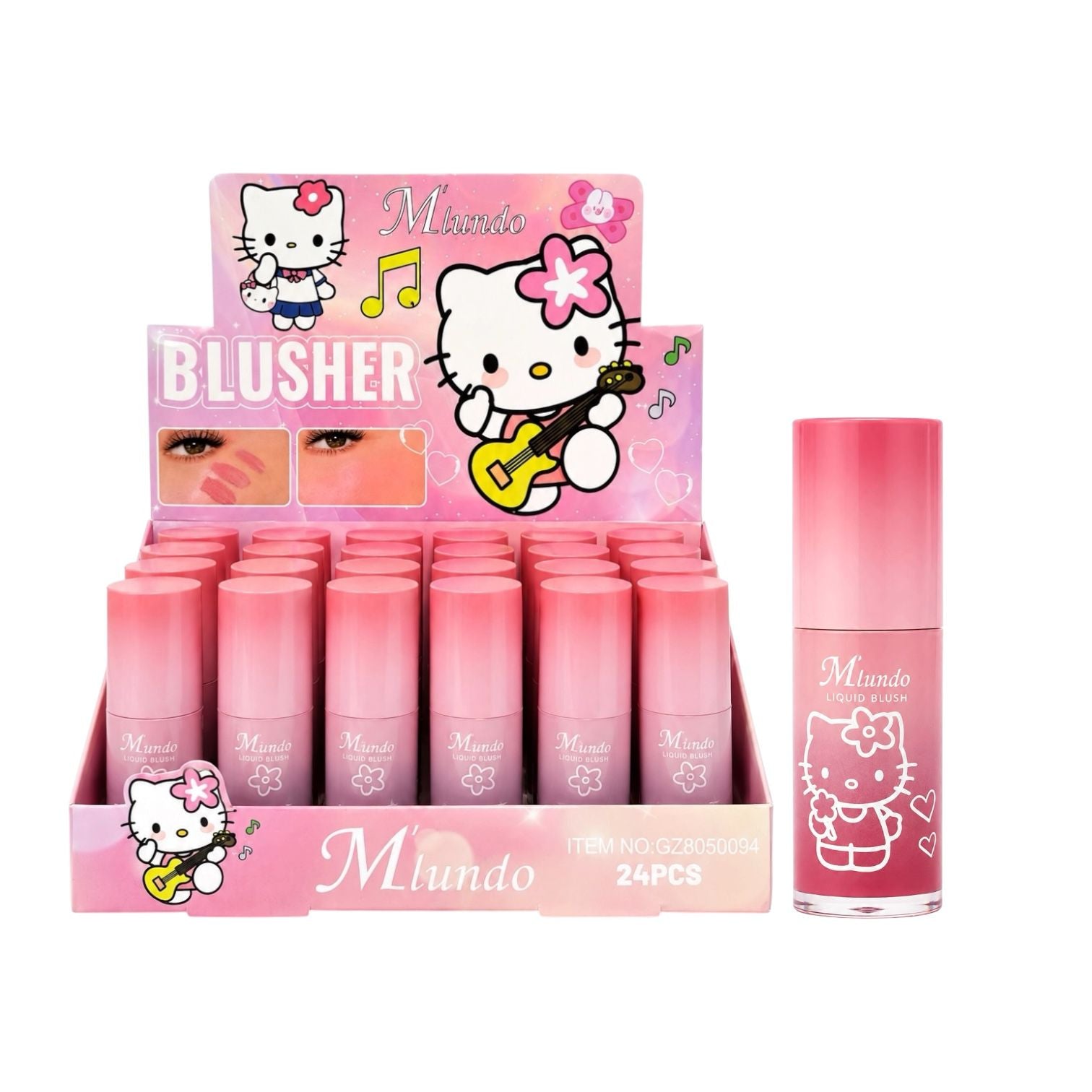 RUBOR LIQUIDO HELLO KITTY M'LUNDO