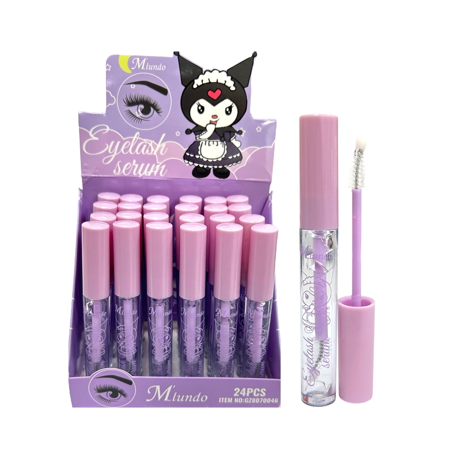 2EN1 GEL DE CEJAS O PESTAÑINA TRANSPARENTE KUROMI M'LUNDO