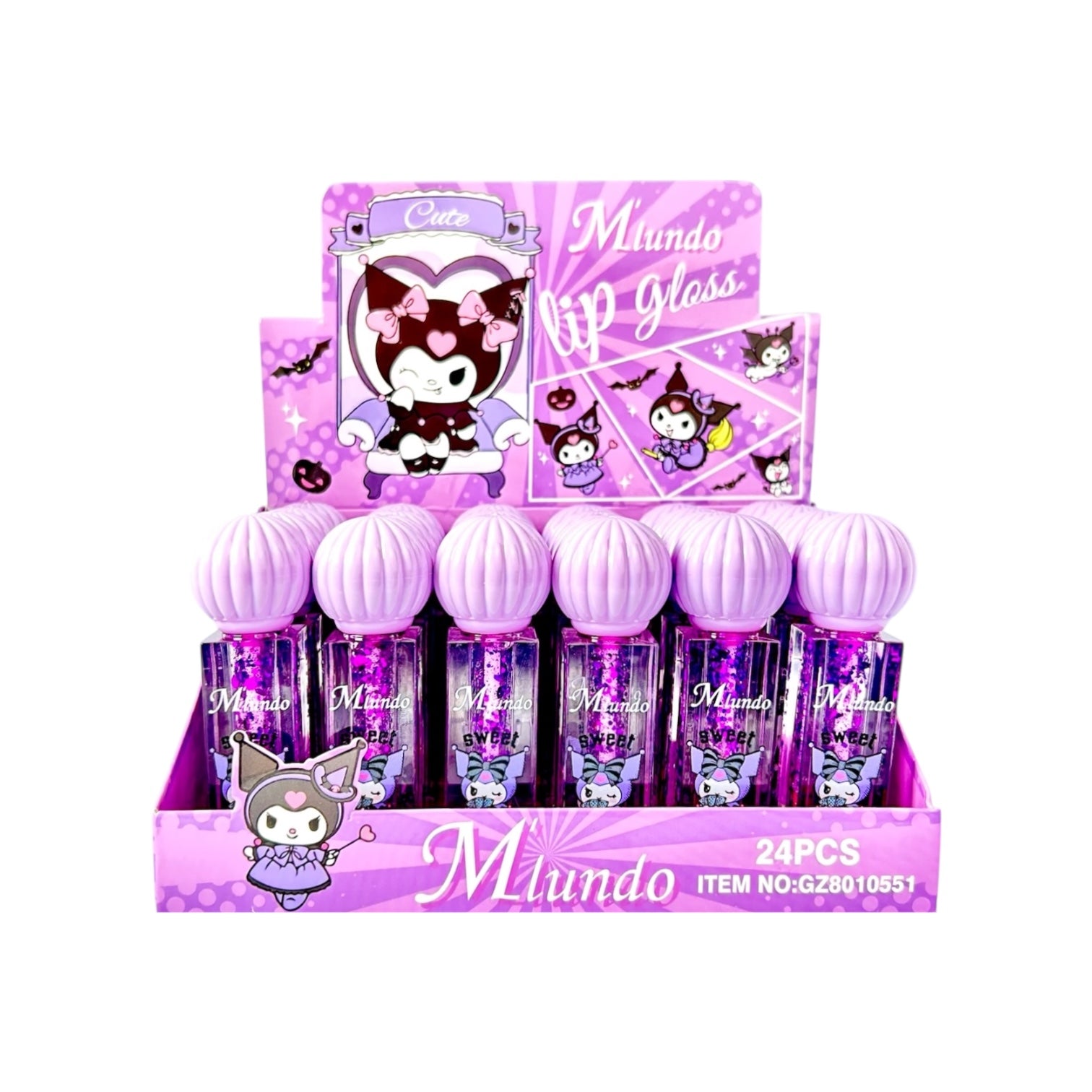 BRILLO MAGICO GLITTER MORADO MICROFONO KUROMI SWEET M'LUNDO