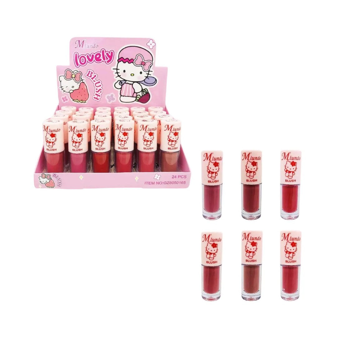 RUBOR LIQUIDO MATTE TAPA HELLO KITTY BLUSH M'LUNDO