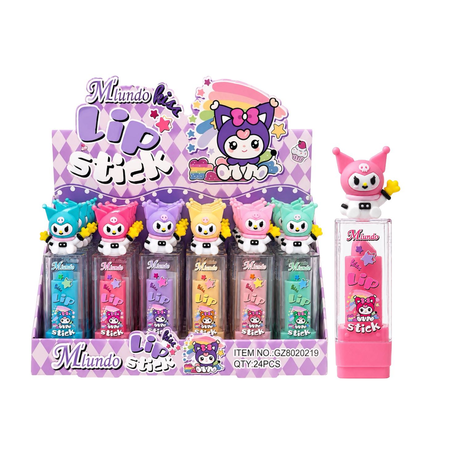 BALSAMO MAGICO EN BARRA KUROMI ASTRONAUTA LIP STICK M'LUNDO