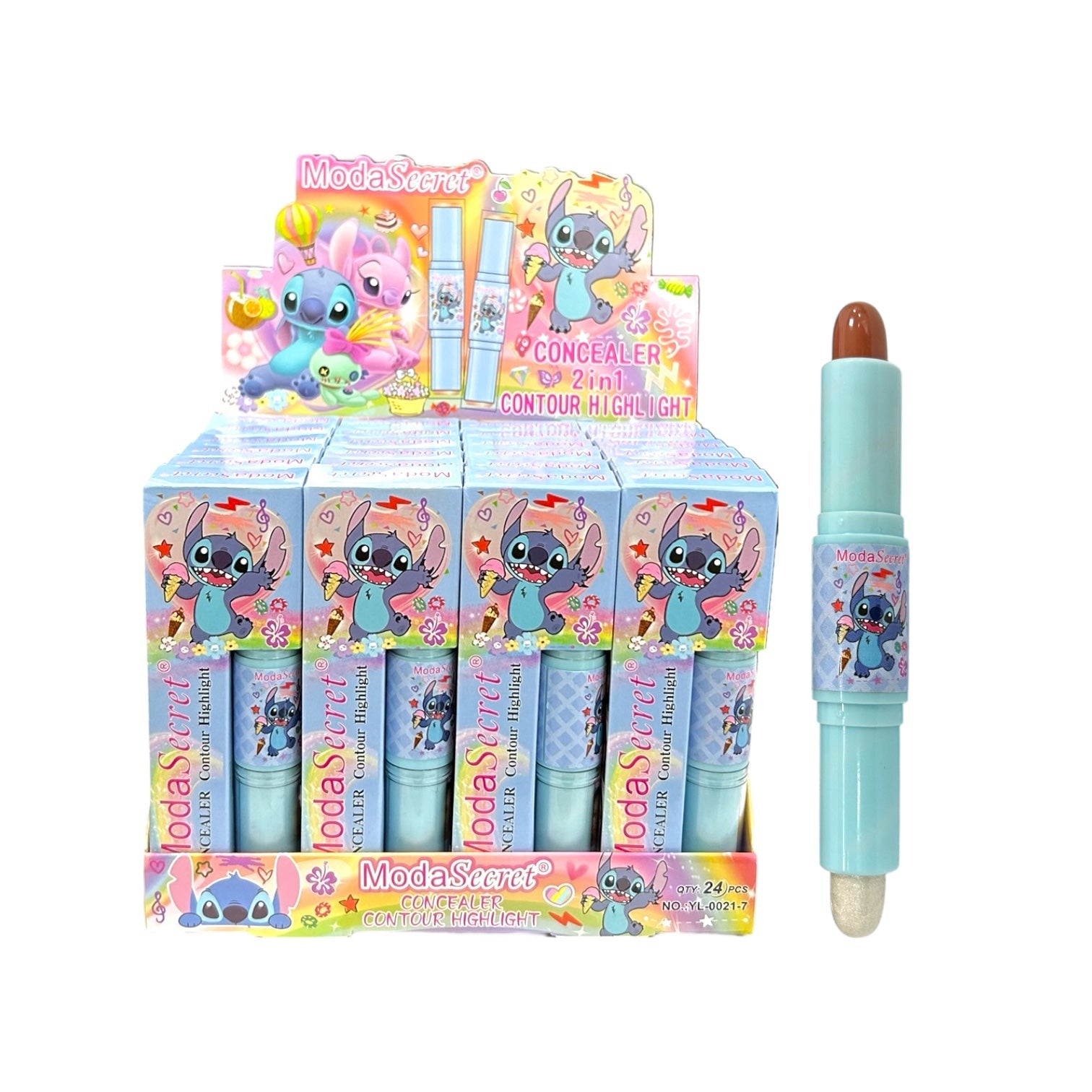 2EN1 ILUMINADOR Y CONTORNO STITCH MODA SECRET