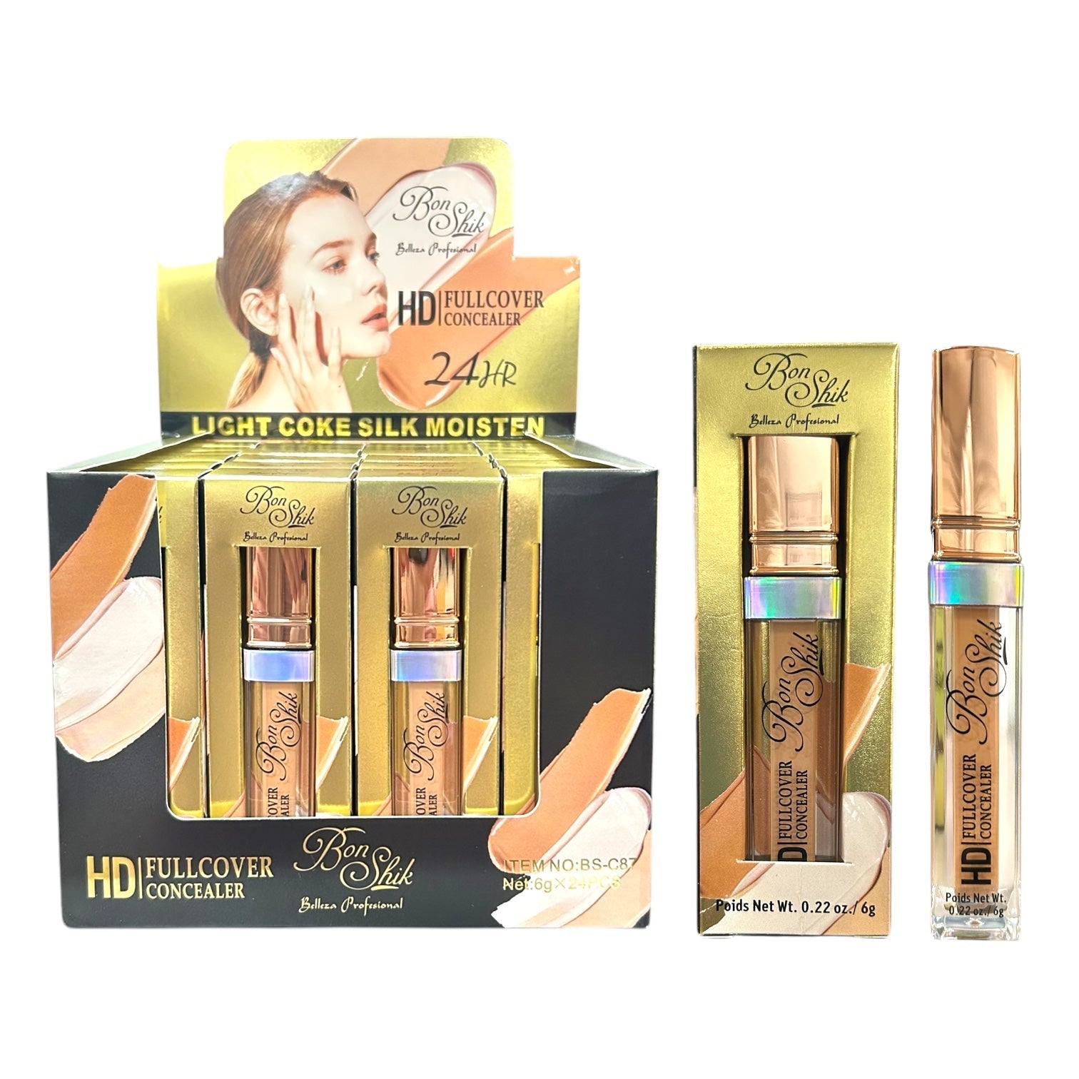 CORRECTOR LIQUIDO HD FULLCOVER BON SHIK