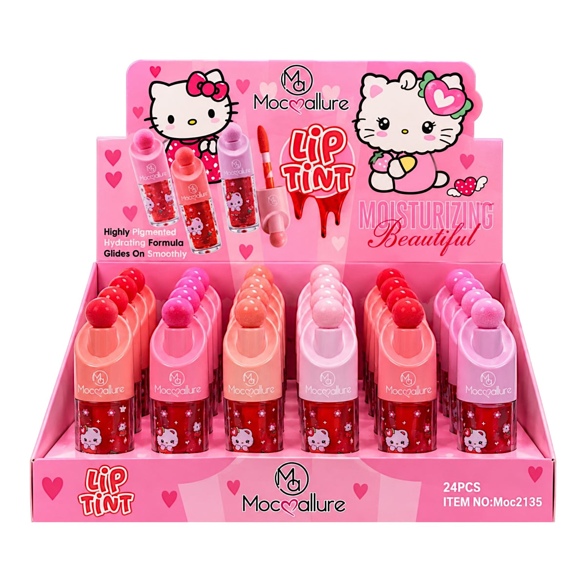TINTA DE LABIOS APLICADOR GRANDE HELLO KITTY MOCALLURE