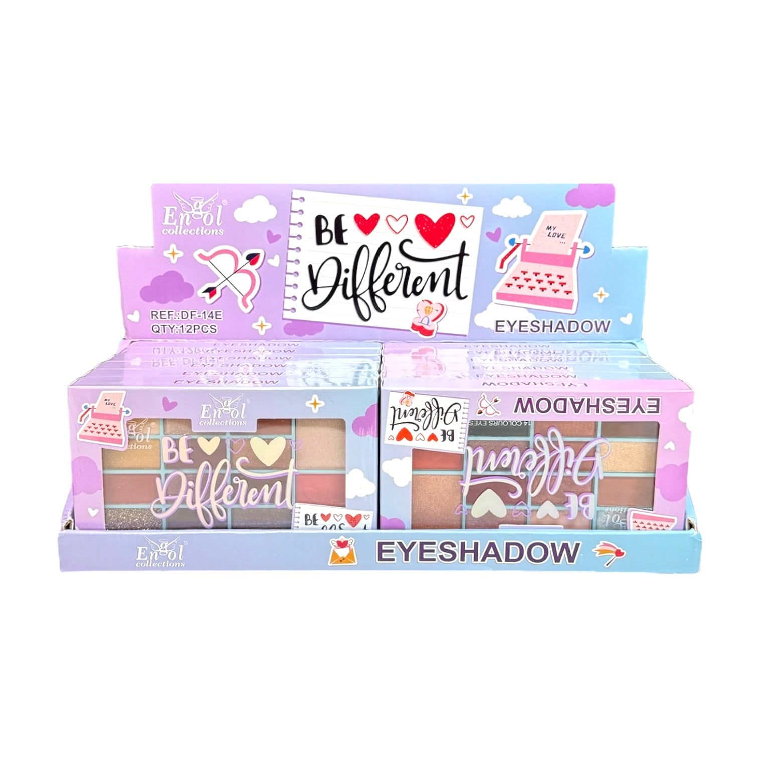 PALETA DE SOMBRAS X14 COLORES BE DIFFERENT ENGOL