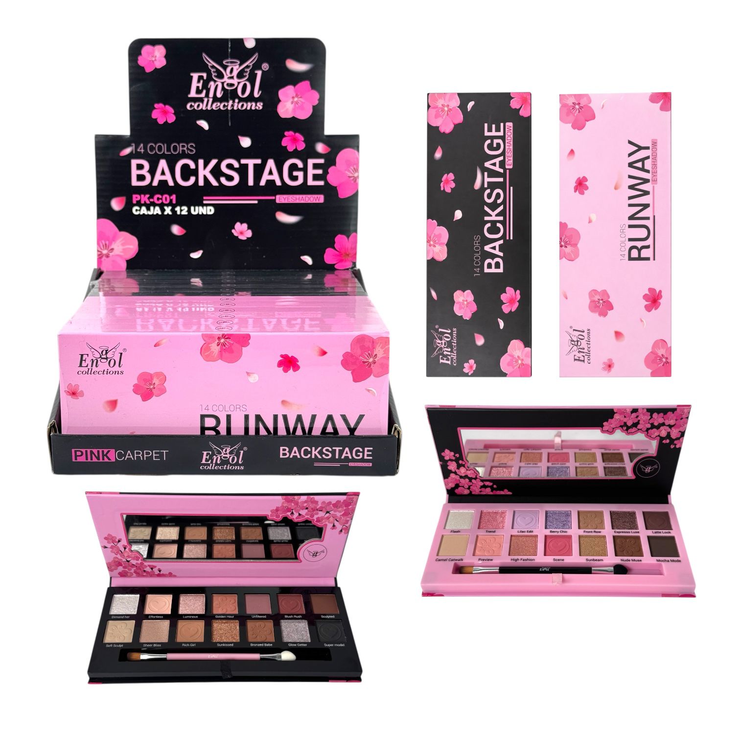 PALETA DE SOMBRAS X14 TONOS RUNWAY ENGOL