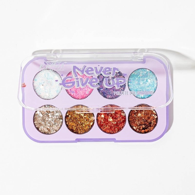 PALETA X8 GLITTER NEVER GIVE UP ENGOL