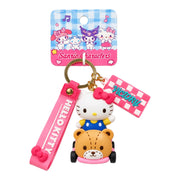 LLAVERO HELLO KITTY CARRITO OSITO VICTORY SANRIO CHARACTERS