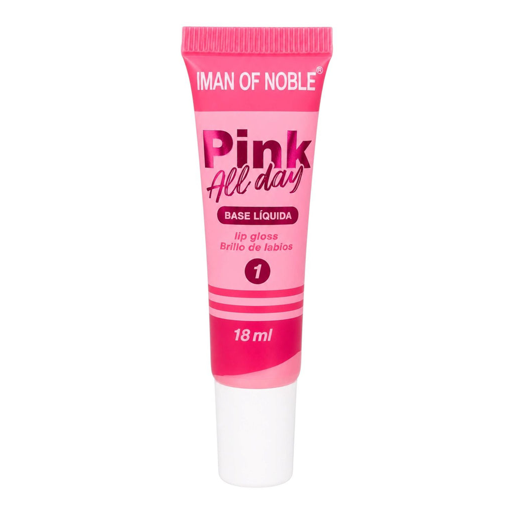 BRILLO GLOSS ESCARCHADO PINK ALL DAY 18ML IMAN OF NOBLE