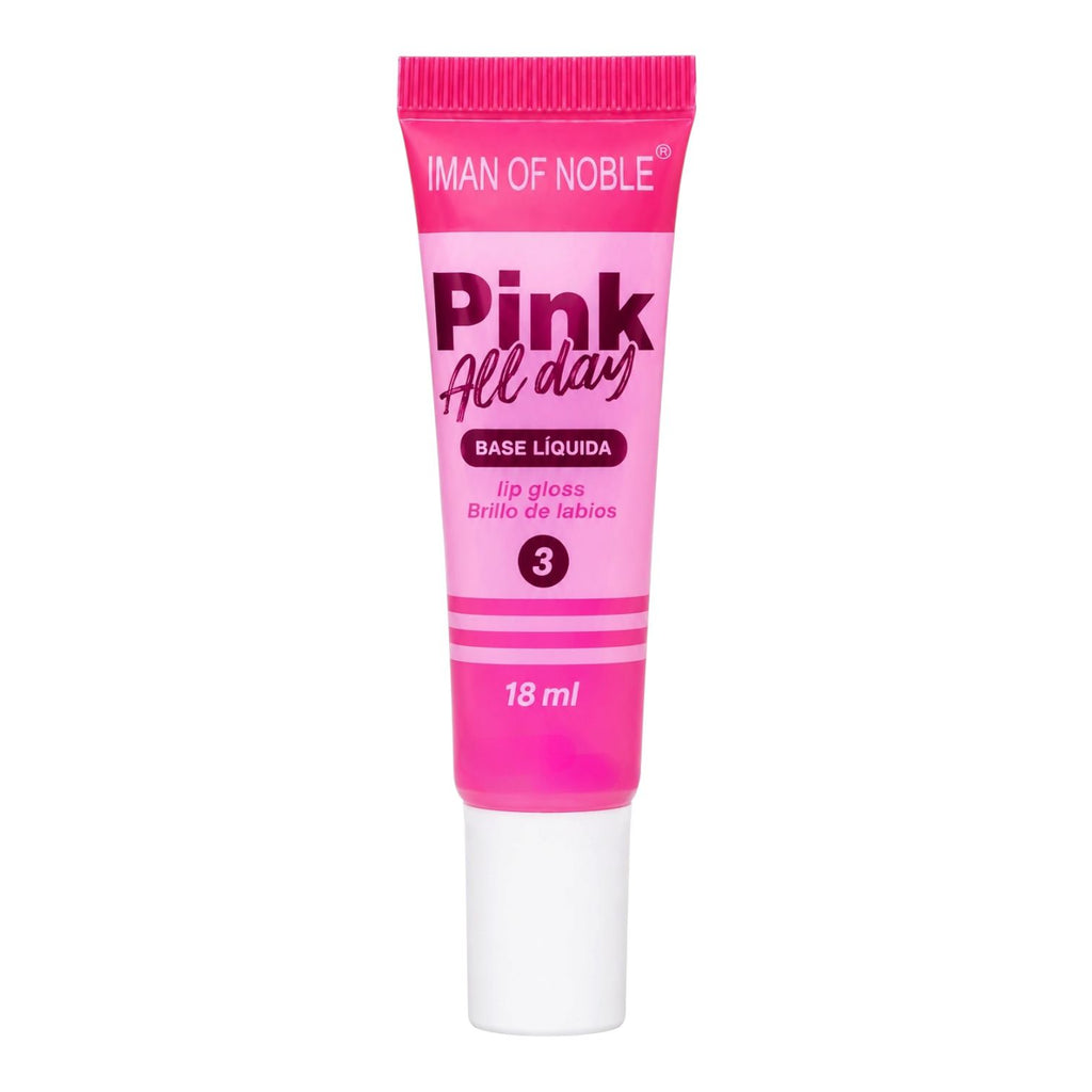 BRILLO GLOSS ESCARCHADO PINK ALL DAY 18ML IMAN OF NOBLE