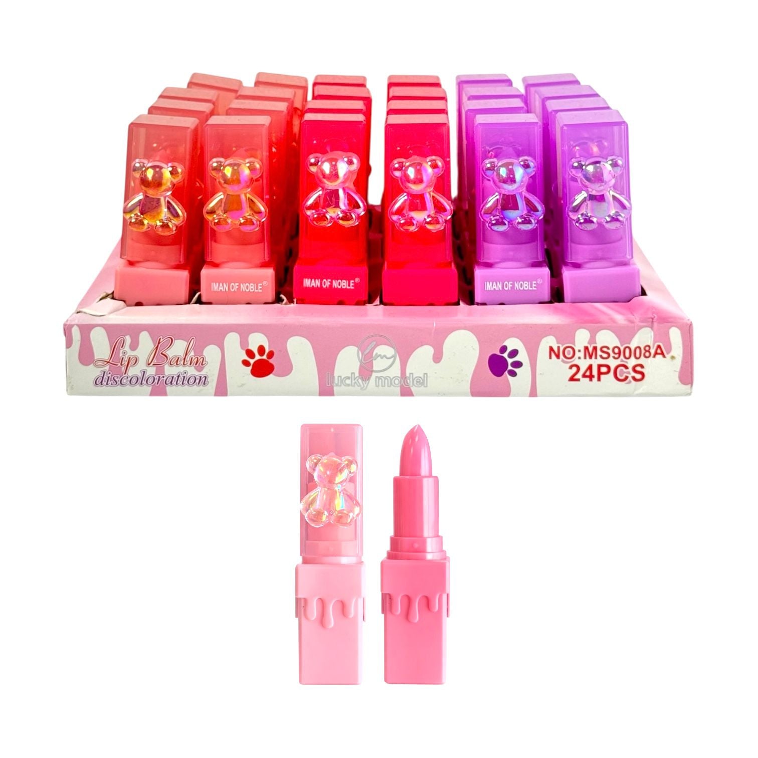 BALSAMO EN BARRA MAGICO CUDRADADO OSITO IMAN OF NOBLE