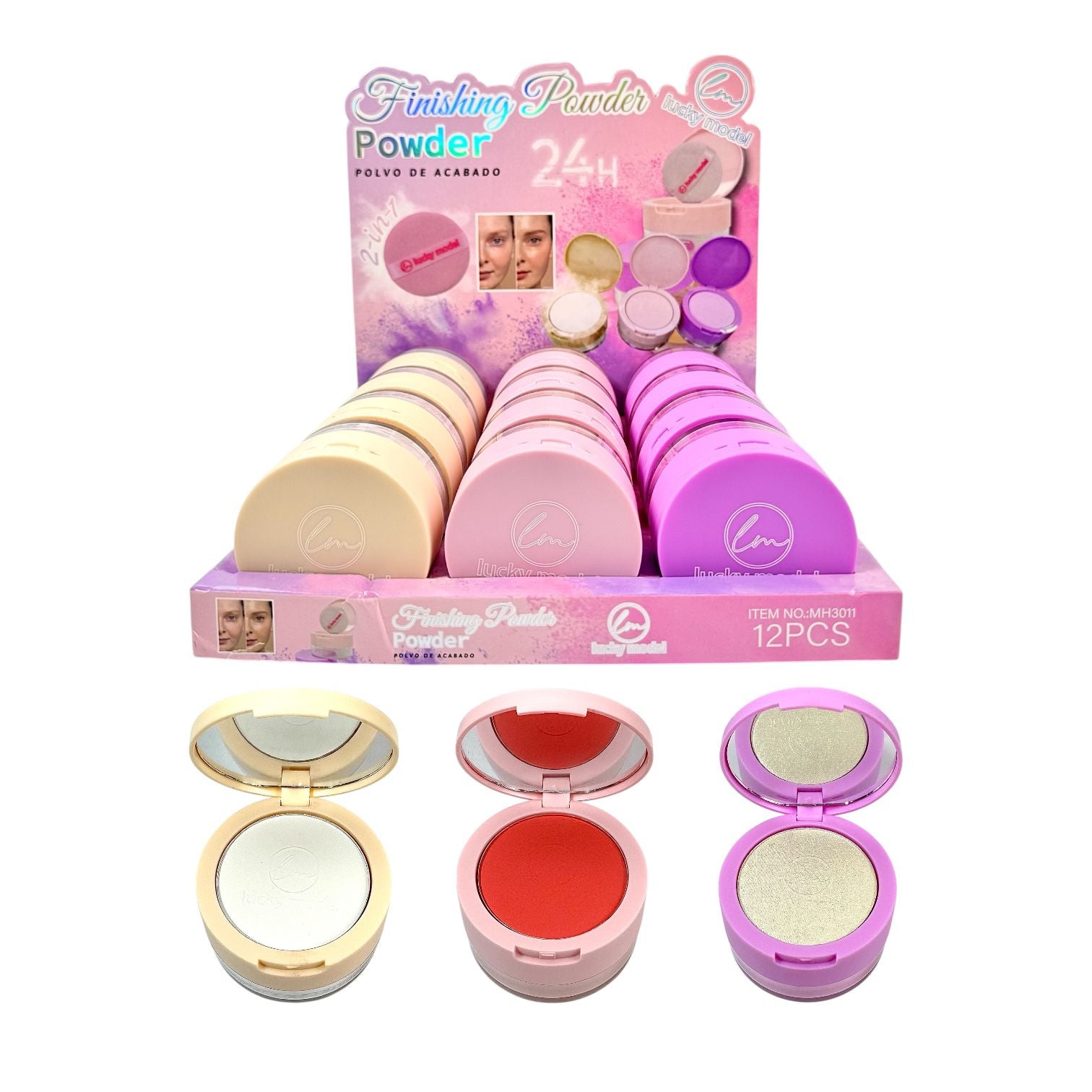 2EN1 POLVO COMPACTO Y SUELTO LUCKY MODEL