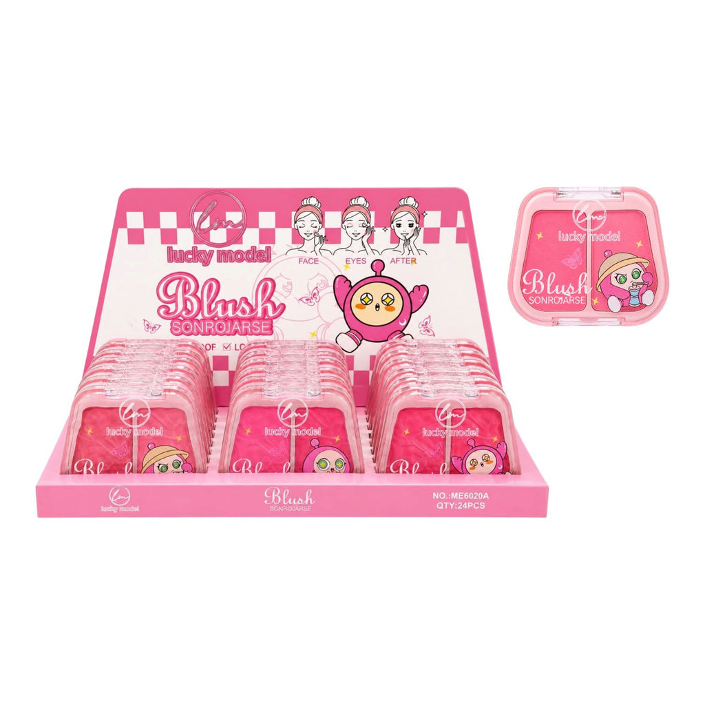 PALETA X2 RUBORES MUÑEQUITO BLUSH SONROJARSE LUCKY MODEL