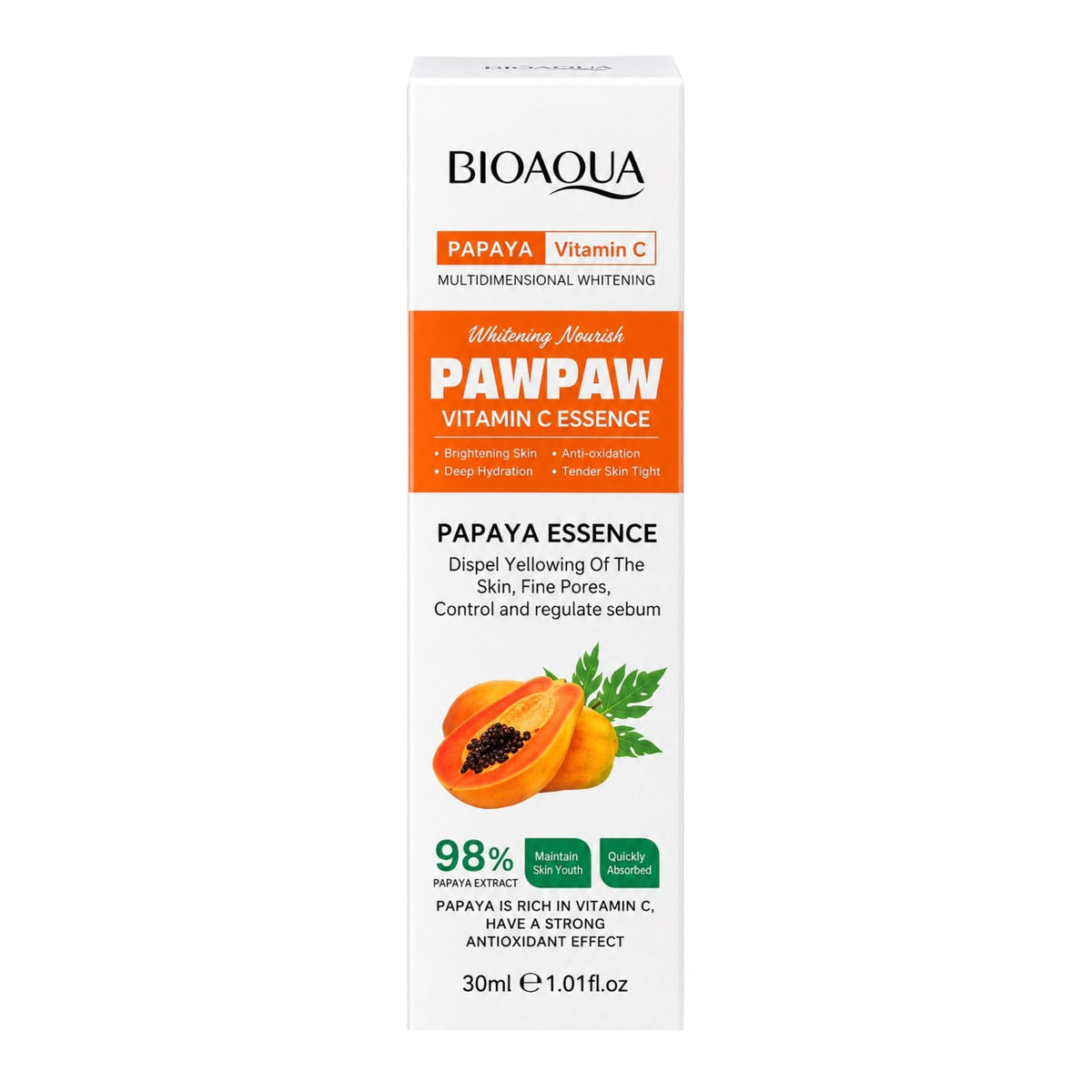 SUERO FACIAL PAPAYA 30ML BIOAQUA