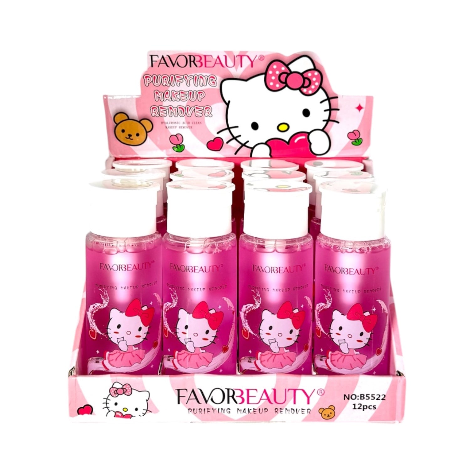 DESMAQUILLANTE CON ACIDO HIALURONICO 150ML KUROMI HELLO KITTY FAVOR BEAUTY