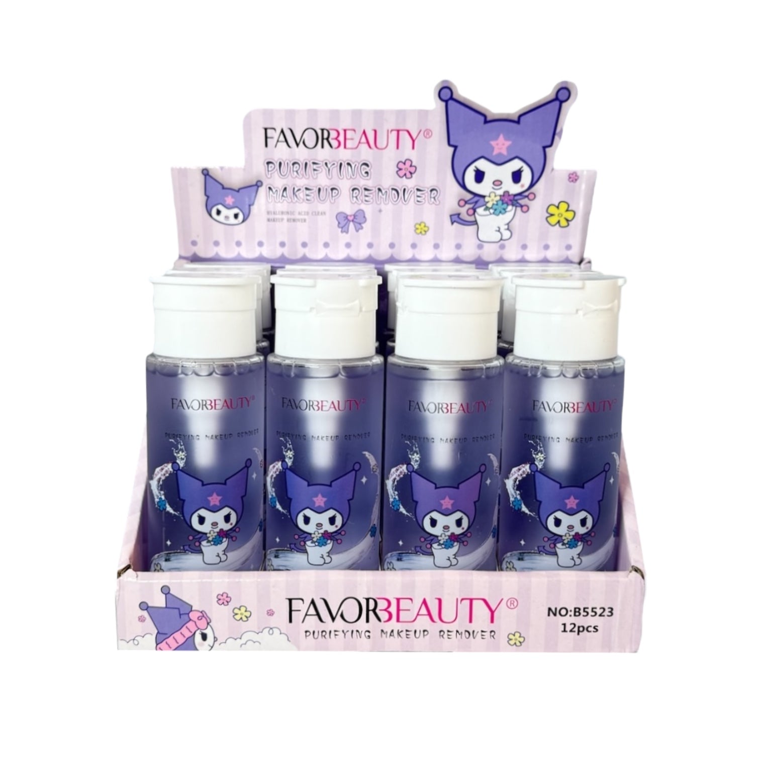 DESMAQUILLANTE CON ACIDO HIALURONICO 150ML KUROMI HELLO KITTY FAVOR BEAUTY