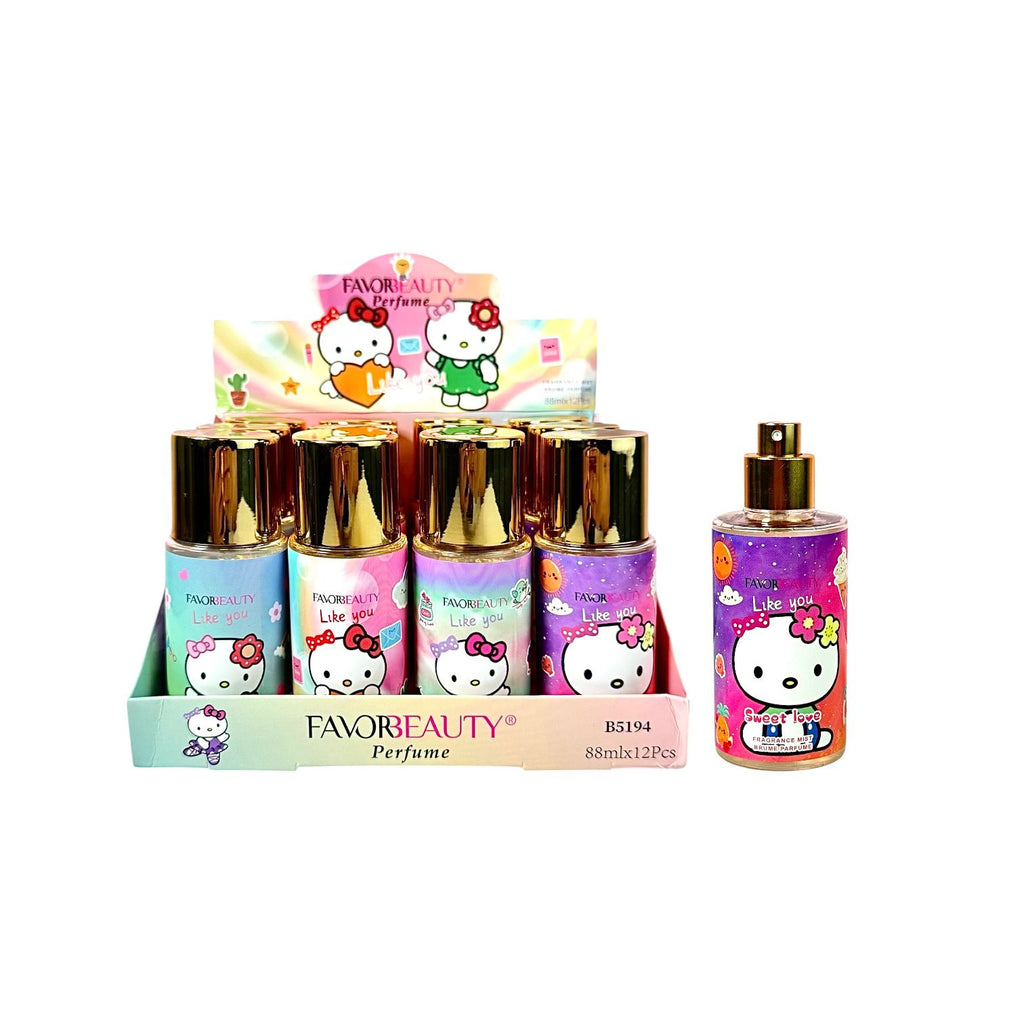 PERFUME SPRAY HELLO KITTY 88ML SWEET LOVE FAVOR BEAUTY