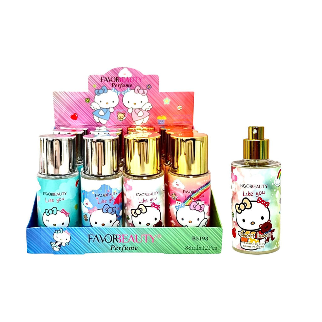 PERFUME SPRAY HELLO KITTY 88ML SWEET LOVE FAVOR BEAUTY