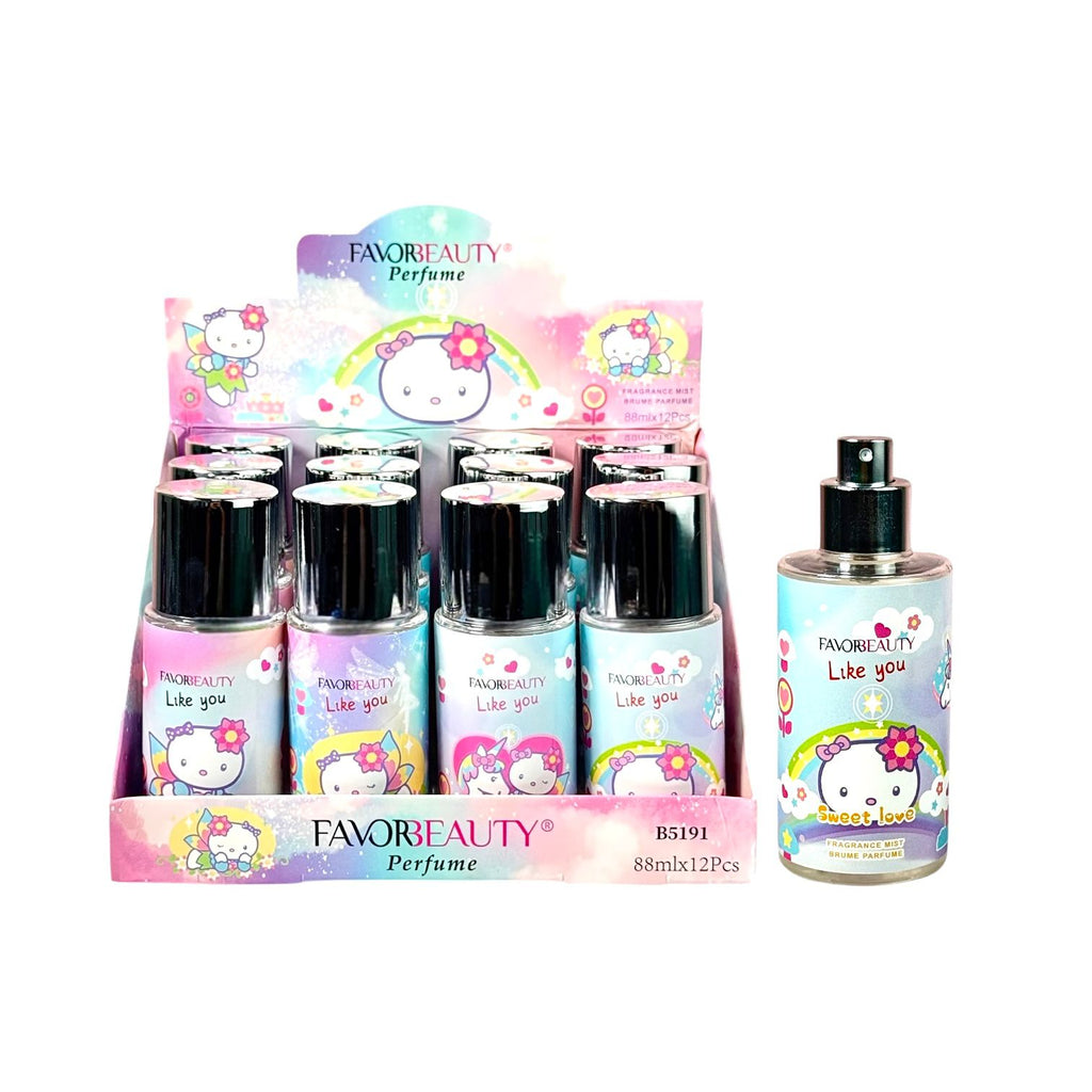 PERFUME SPRAY HELLO KITTY 88ML SWEET LOVE FAVOR BEAUTY