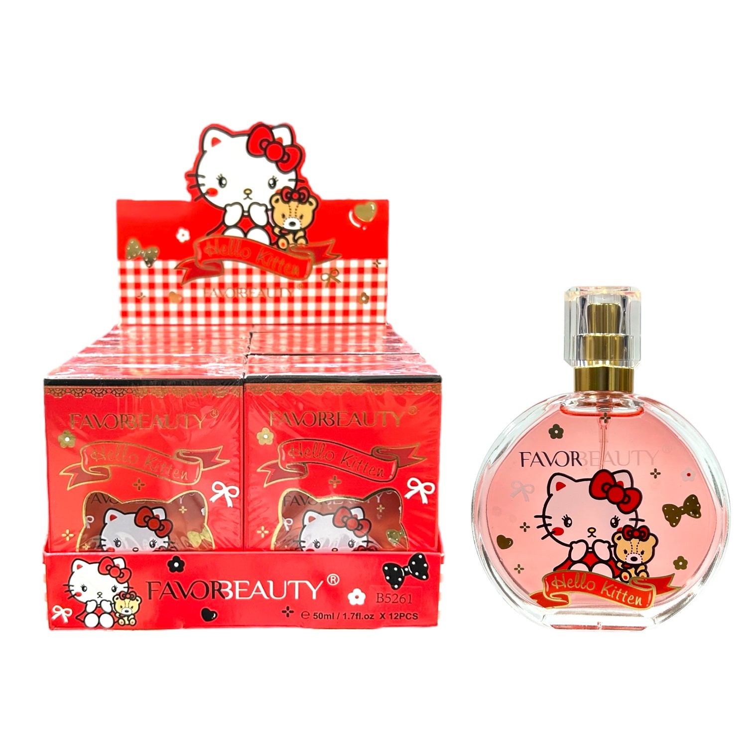 PERFUME HELLO KITTY / KUROMI 50ML FAVOR BEAUTY