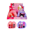 PALETA DE SOMBRAS X9 TONOS KUROMI HELLO KITTY MY MELODY FAVOR BEAUTY