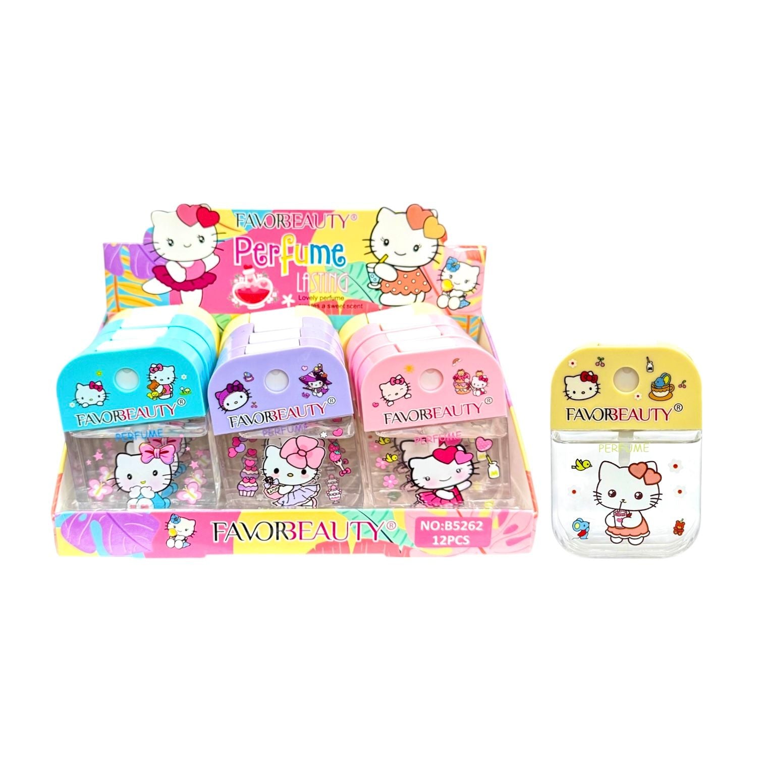 PERFUME CUADRADO PEQUE HELLO KITTY FAVORBEAUTY
