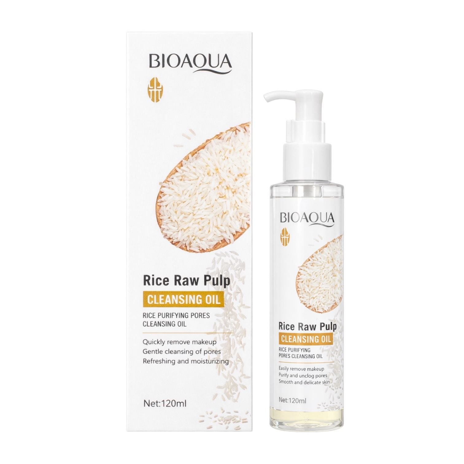 ACEITE DESMAQUILLANTE DE ARROZ 120ML BIOAQUA