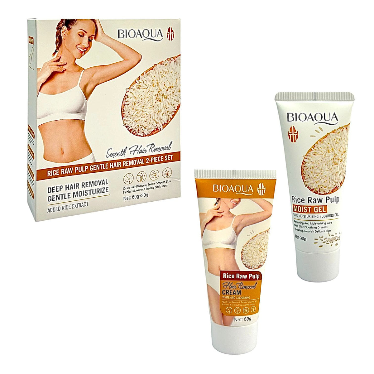 SET CREMA DEPILATORIA Y GEL HIDRATANTE BIOAQUA