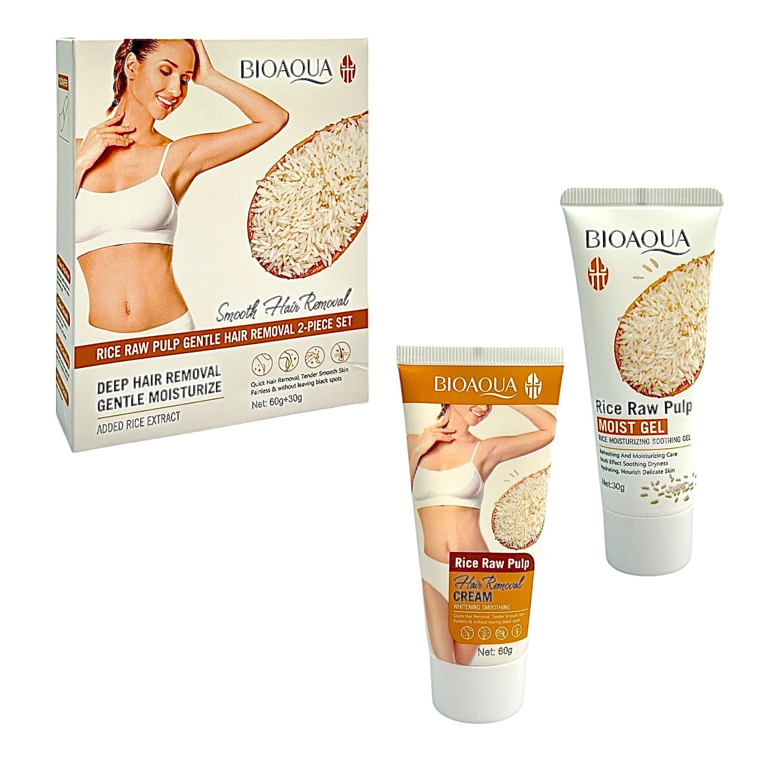 SET CREMA DEPILATORIA Y GEL HIDRATANTE BIOAQUA