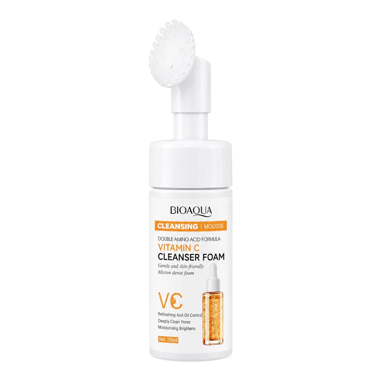 JABON DE VITAMINA C ESPUMA CON CEPILLO 120ML BIOAQUA