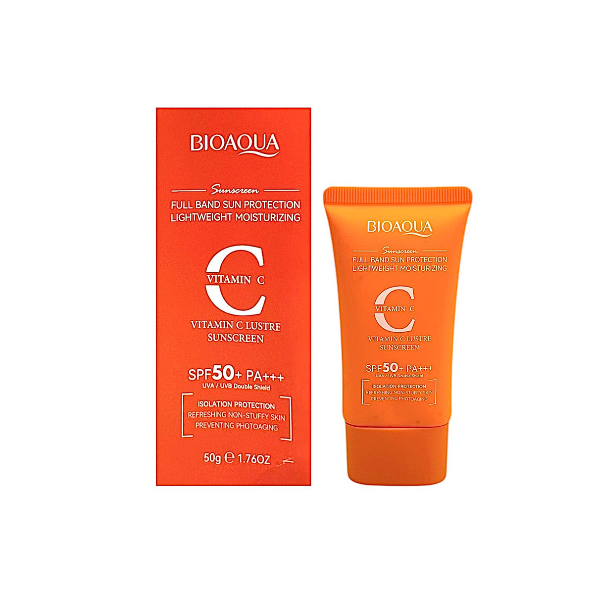 PROTECTOR SOLAR SPF50+ NARANJA VITAMINA C 50G BIOAQUA
