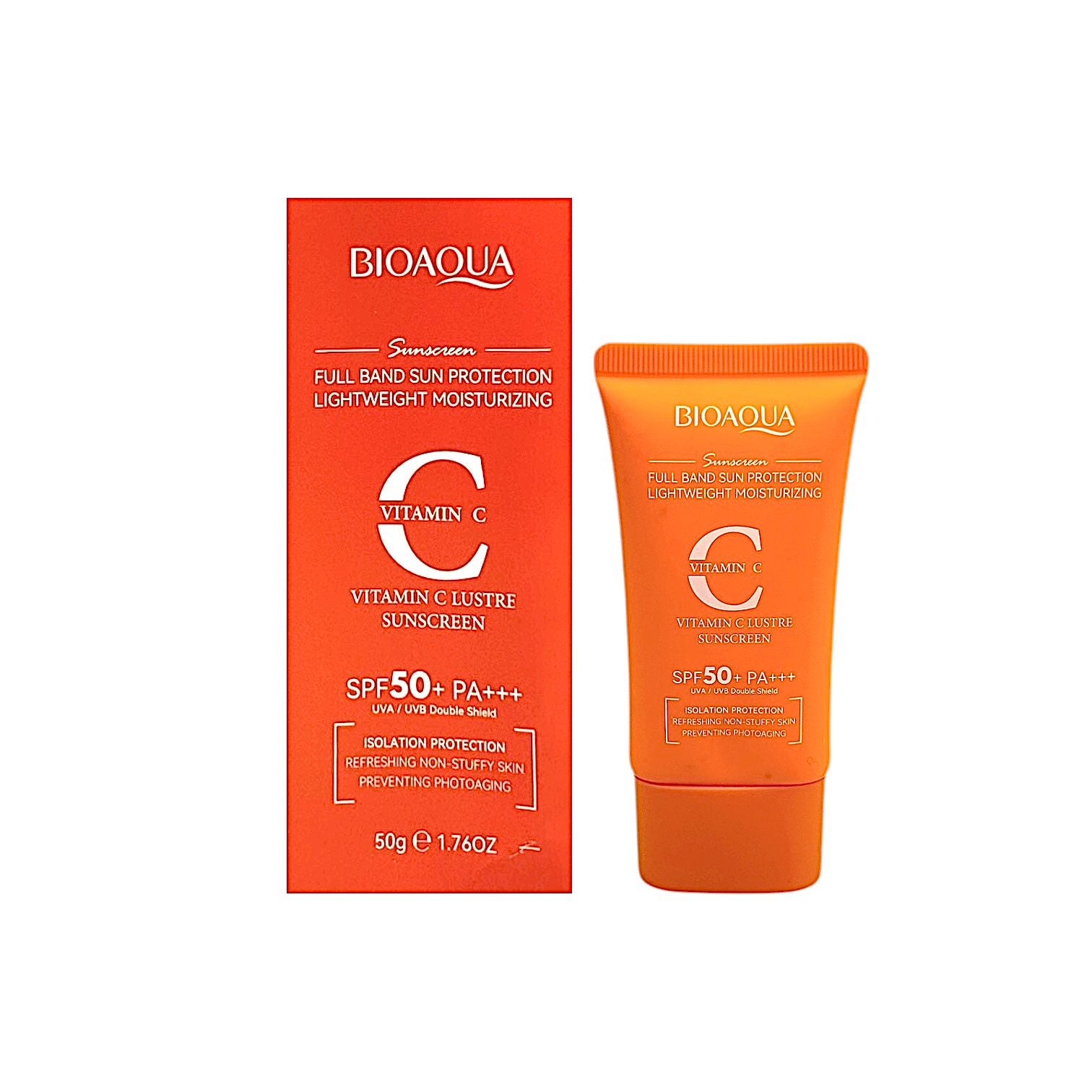 PROTECTOR SOLAR SPF50+ NARANJA VITAMINA C 50G BIOAQUA