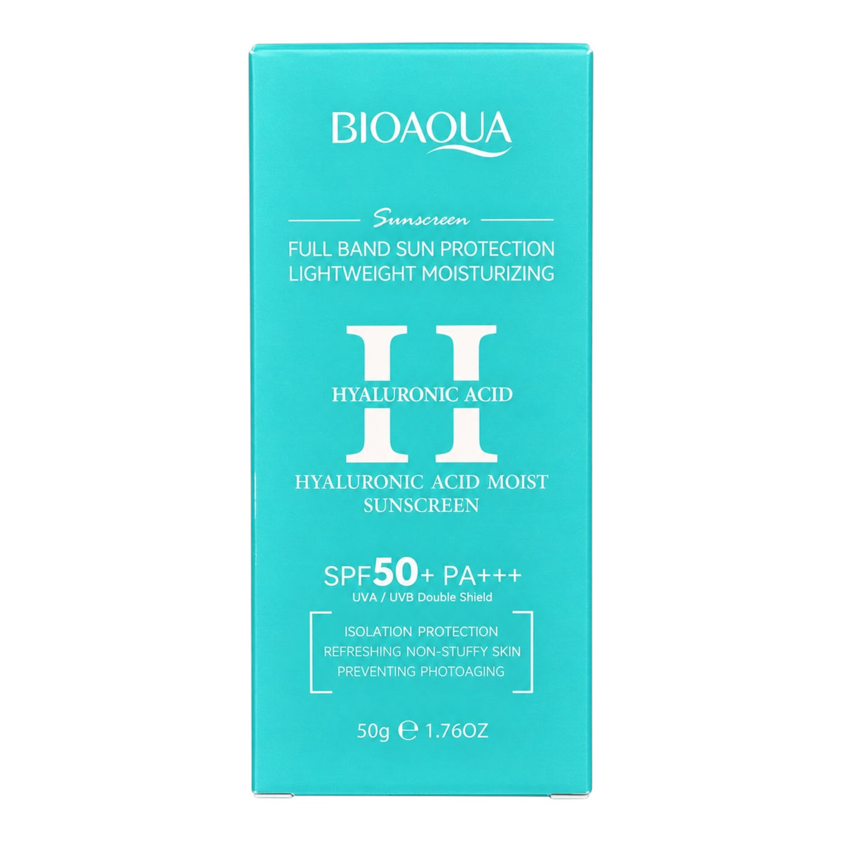 PROTECTOR SOLAR SPF50+ AZUL ACIDO HIALURONICO 50G BIOAQUA