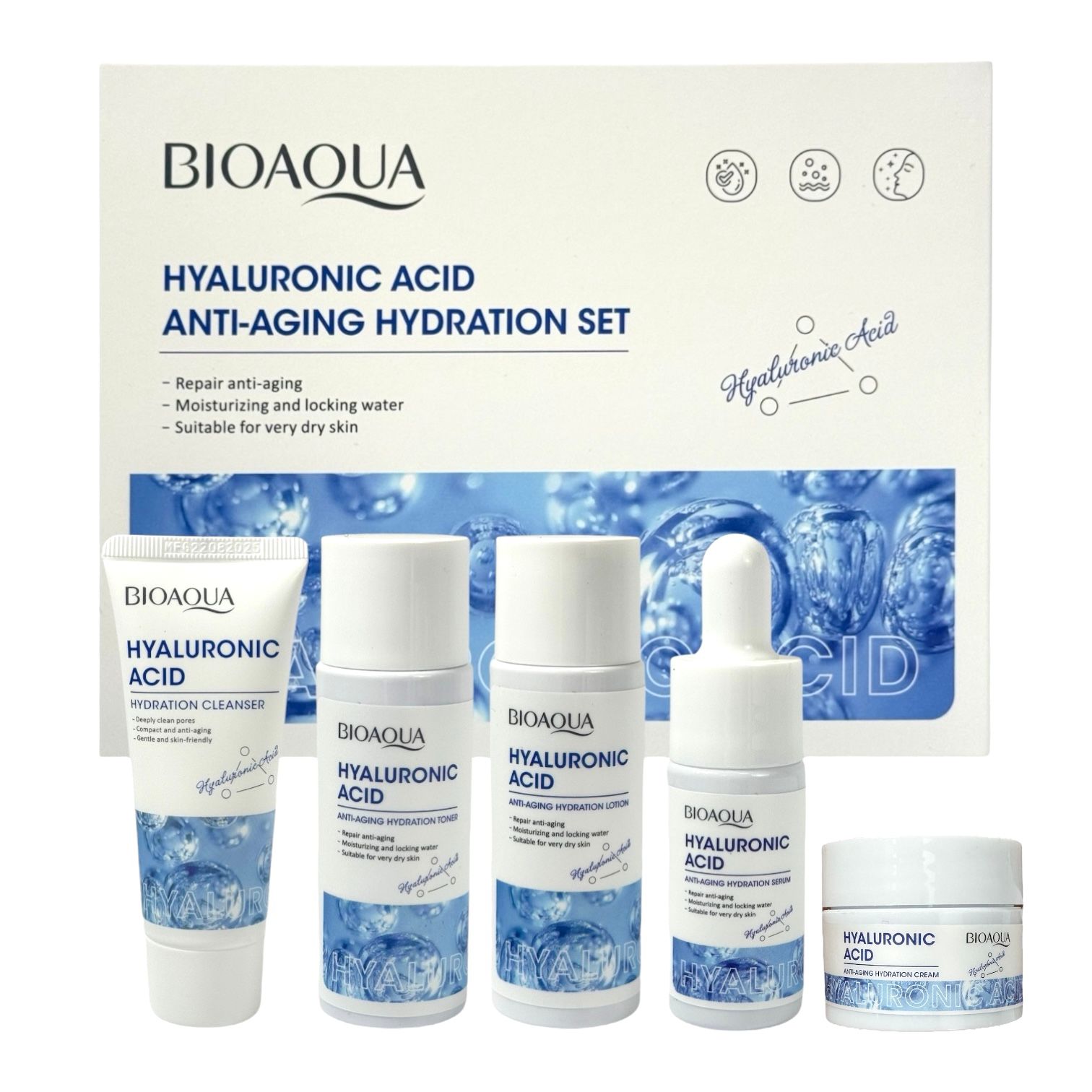 MINI KIT VIAJERO DE ACIDO HIALURONICO BIOAQUA