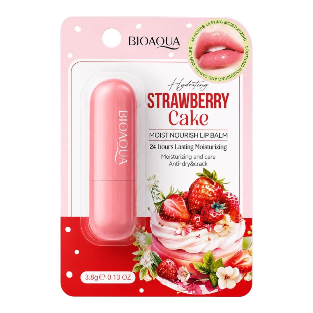 BALSAMO DE LABIOS STRAWBERRY CAKE BIOAQUA