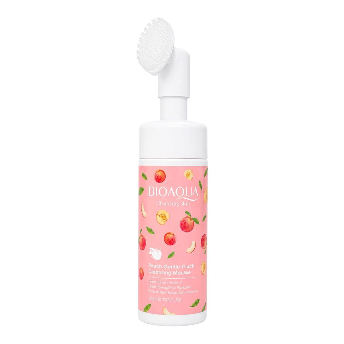 JABON DE DURAZNO ESPUMA CON CEPILLO 120ML BIOAQUA
