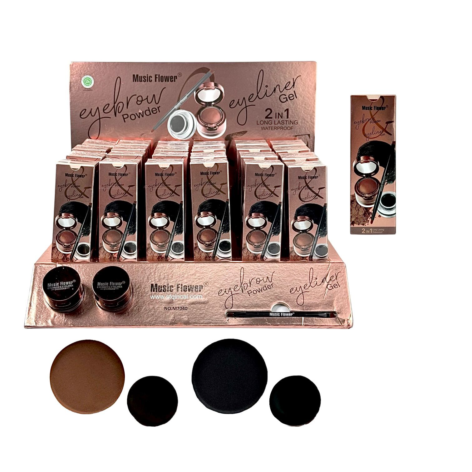 SET X2 BETUN PARA CEJAS 2EN1 MUSIC FLOWER