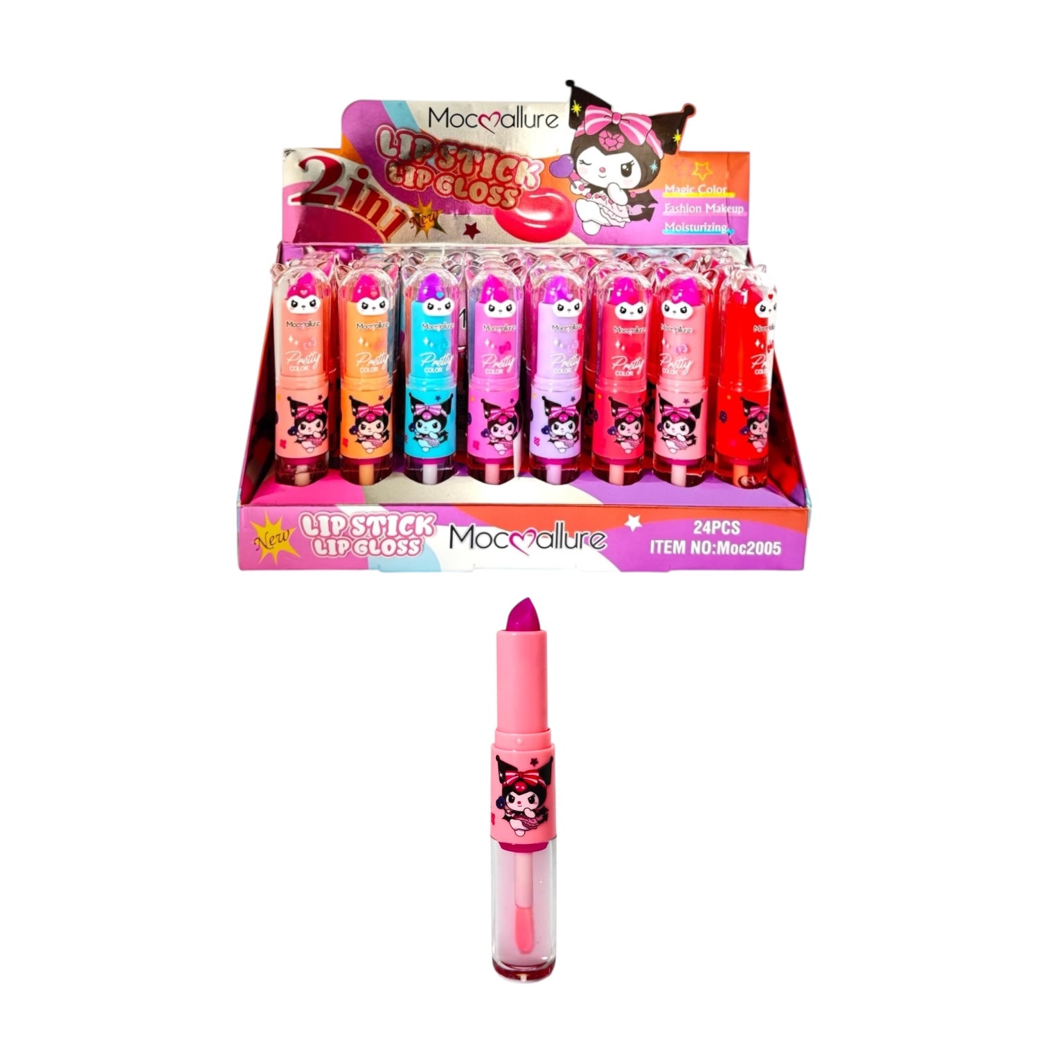 2EN1 BALSAMO BARRA Y LIQUIDO MAGICO KUROMI PRETTY COLOR MOCALLURE