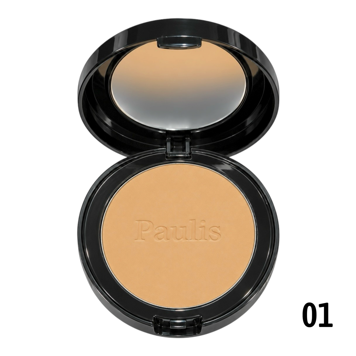 POLVO COMPACTO CORRECTOR NEGRO PAULIS