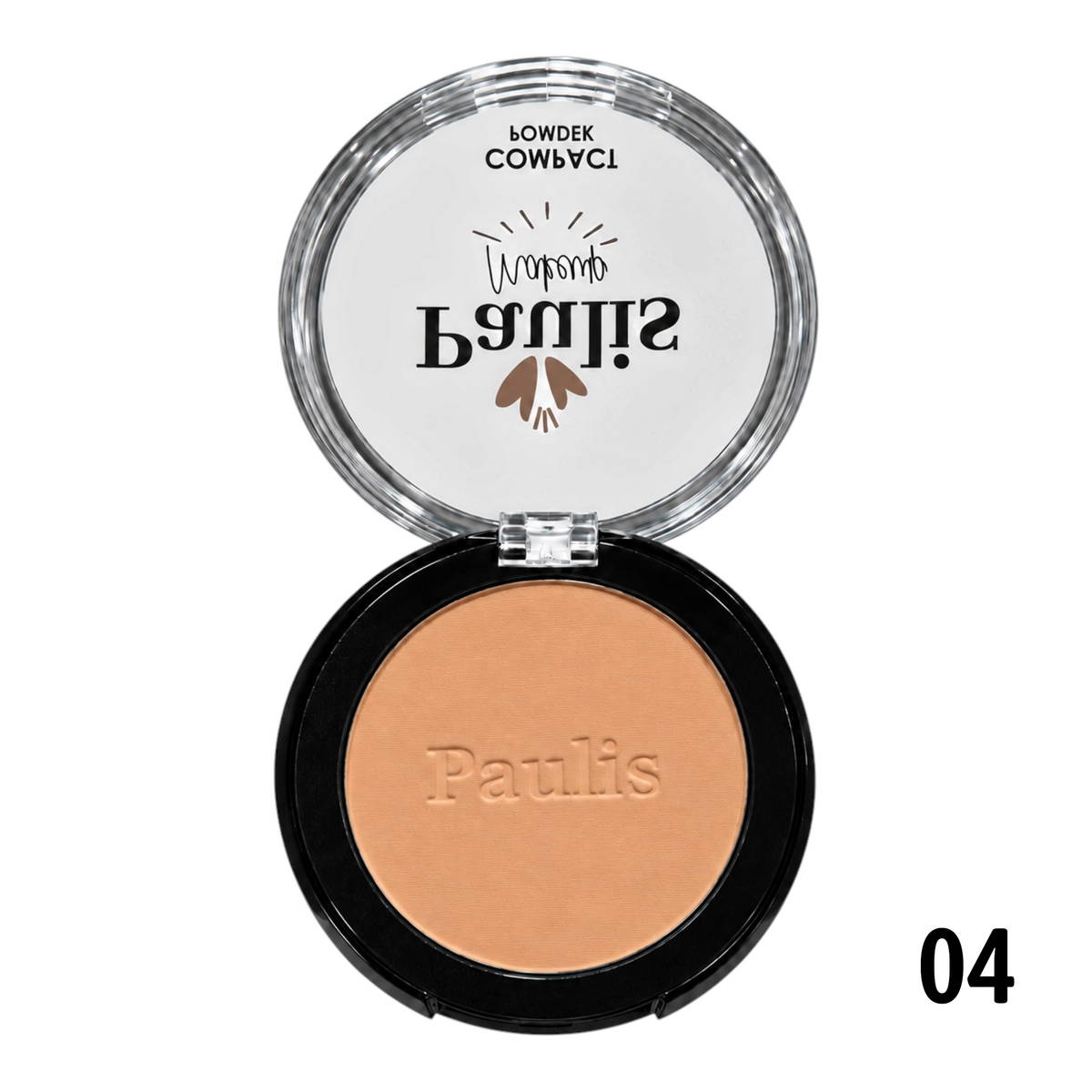 POLVO COMPACTO CORRECTOR NEGRO PAULIS