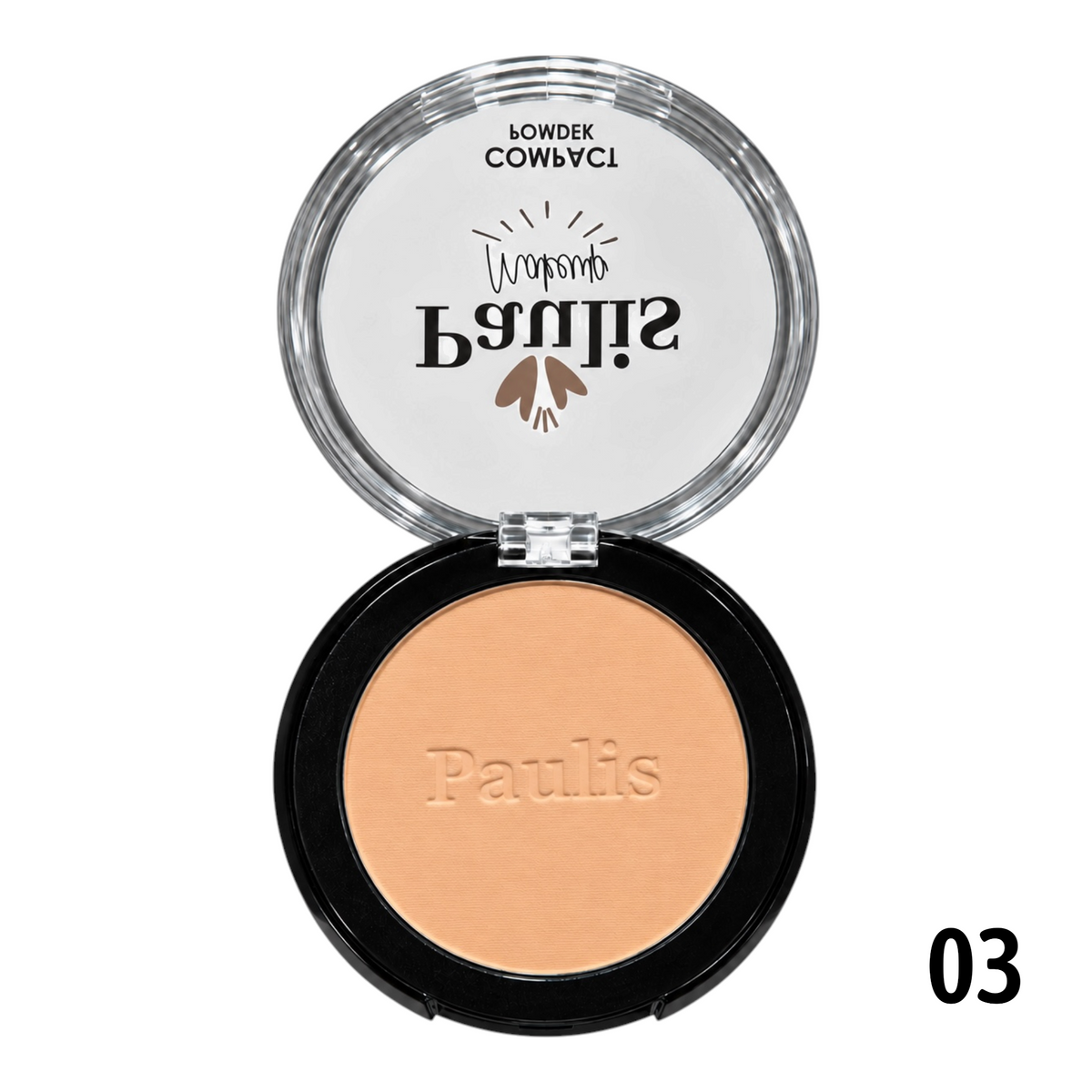 POLVO COMPACTO CORRECTOR NEGRO PAULIS